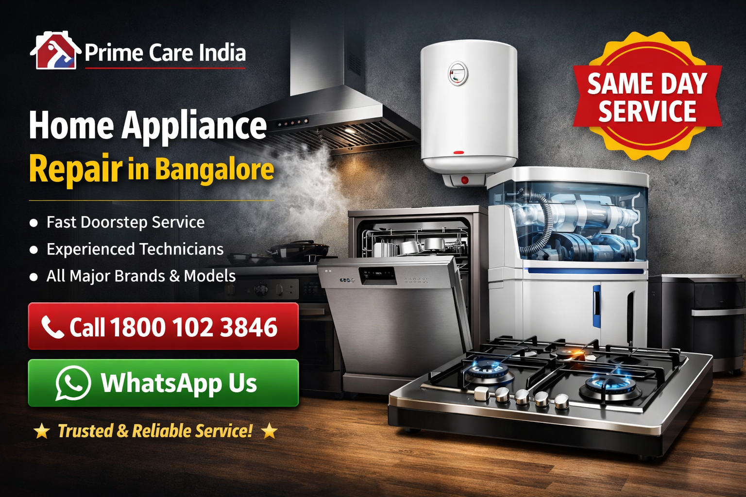 Prime Care India Home Appliance Repair Bangalore